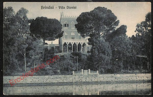 ae4479 - CARTOLINA D'EPOCA - Brindisi Città - Villa Dionisi