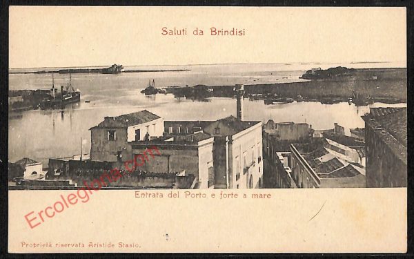 ae4482 - CARTOLINA D'EPOCA - Brindisi Città - Panorama