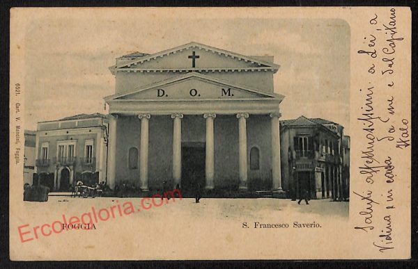 ag0162 - CARTOLINA D'EPOCA - Foggia Città - S. Francesco Saverio