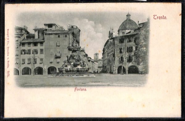 ab5441 -  CARTOLINA  D'EPOCA -  Trento Città : FONTANA