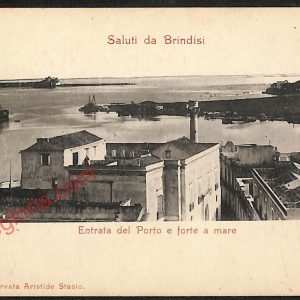 ae4484 - CARTOLINA D'EPOCA - Brindisi Città - Panorama