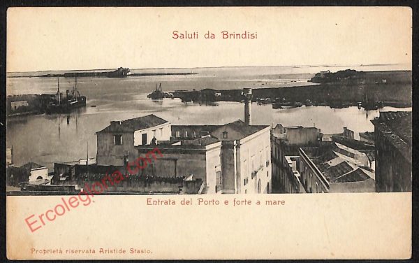 ae4484 - CARTOLINA D'EPOCA - Brindisi Città - Panorama