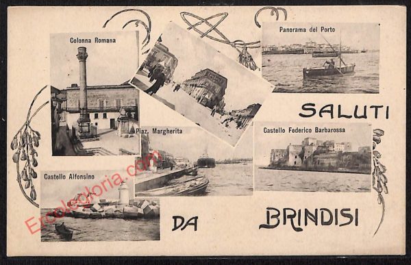 ae4485 - CARTOLINA D'EPOCA - Brindisi Città - Panorama