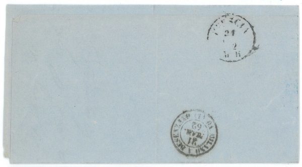 P1065 ANTICHI STATI - SARDEGNA, SASS. 20 MOLTO BEN MARGINATO SU BUSTA - immagine 2