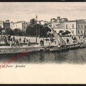 ae4486 - CARTOLINA D'EPOCA - Brindisi Città - Capitaneriao di Porto