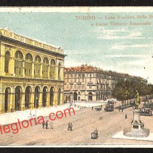 ai7915 - CARTOLINA D'EPOCA - Torino Città - Corso Vittorio Emanuele