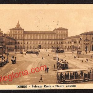 ai7916 - CARTOLINA D'EPOCA - Torino Città - Piazza Castello