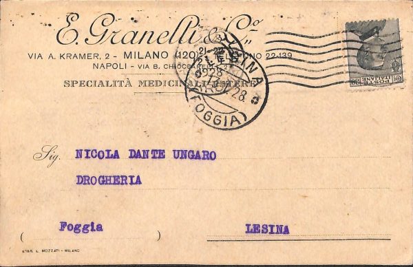 ab7909 -  CARTOLINA  D'EPOCA - Napoli Città  -  1928