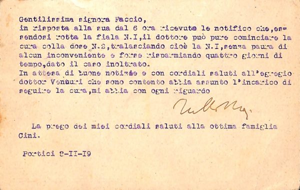 ab7966 - CARTOLINA  D'EPOCA - Napoli Città - Napoli Portici  1919 - immagine 2