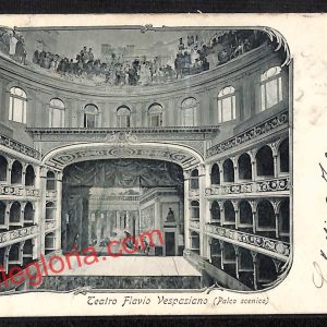 ai0461 - CARTOLINA D'EPOCA - Rieti Città - Teatro Flavio Vespasiano