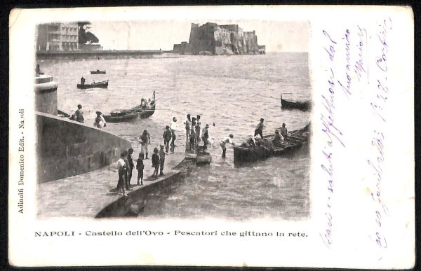 ab7972 - CARTOLINA  D'EPOCA - Napoli Città - Castello dell' Ovo  1903