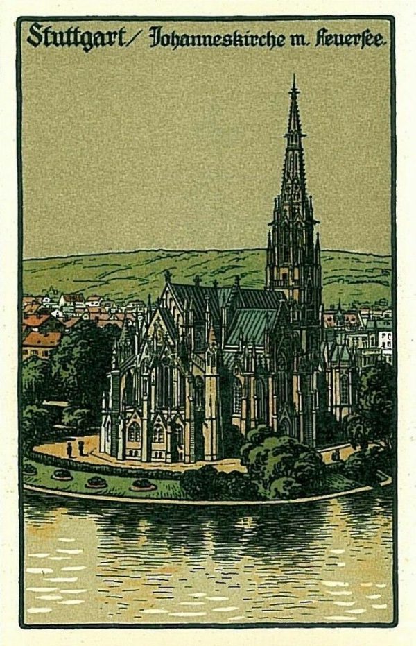 13742 - Ansichtskarten VINTAGE POSTCARD - Deutschland GERMANY - STUTTGART Artist
