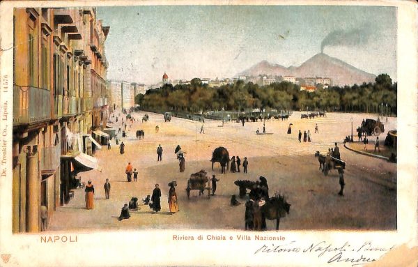 ab7978 - CARTOLINA  D'EPOCA - Napoli Città -  Villa Nazionale  1902