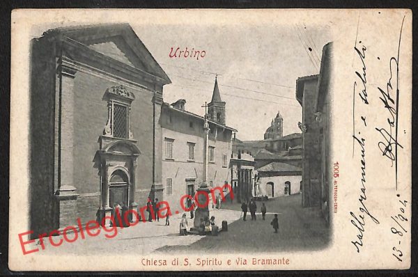 ah6536 - CARTOLINE  D'EPOCA - Urbino Città - Chiesa di S. Spiritu