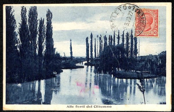 ac2702 - CARTOLINA  D'EPOCA - Perugia Provincia - CLITUMNO  1929