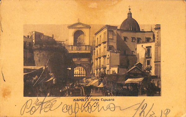 ab7996 - CARTOLINA  D'EPOCA - Napoli  Città - Porta Capuana  1922
