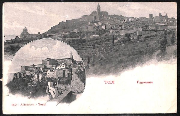 ac3039 - CARTOLINA  D'EPOCA - Perugia Provincia - TODI  1907