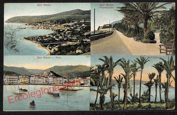 ag5016 - CARTOLINA D'EPOCA - Imperia Provincia - Sanremo   1906