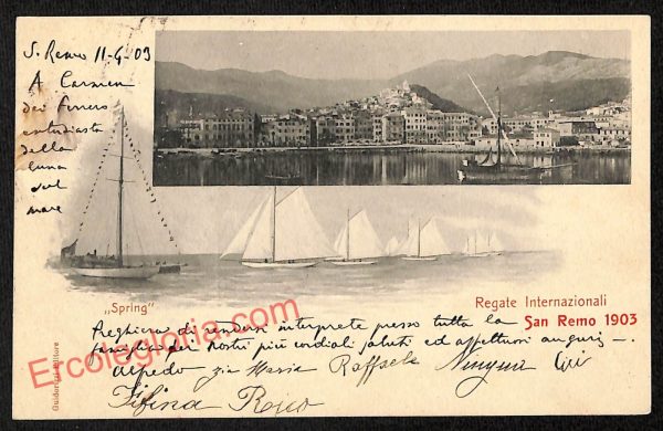 ag5023 - CARTOLINA D'EPOCA - Imperia Provincia - Sanremo