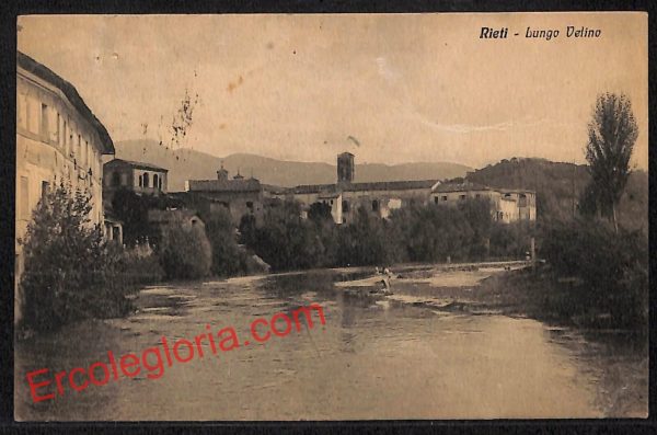 ai0464 - CARTOLINA D'EPOCA - Rieti Città - Lungo Velino