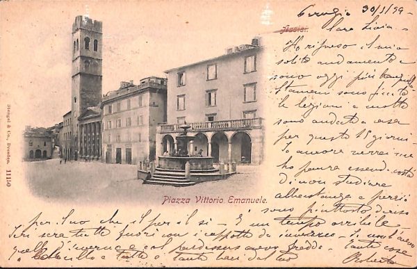 ac3137 - CARTOLINA  D'EPOCA - Perugia Provincia - ASSISI  1899