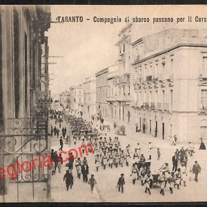 ai7346 - CARTOLINA D' EPOCA - Taranto Città - Corso Umberto