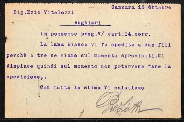 ac2704 - CARTOLINA  D'EPOCA - Perugia Provincia - CANNARA  1914 - immagine 2