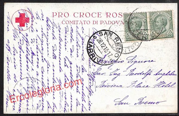 ah4334 - CARTOLINA D'EPOCA - Padova Città - Croce Rosa - immagine 2