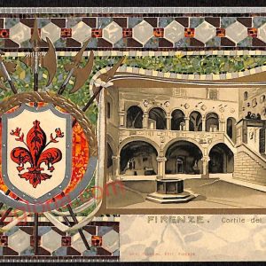 ae7180 - CARTOLINA D'EPOCA - Firenze Città - Cortile del Bargello