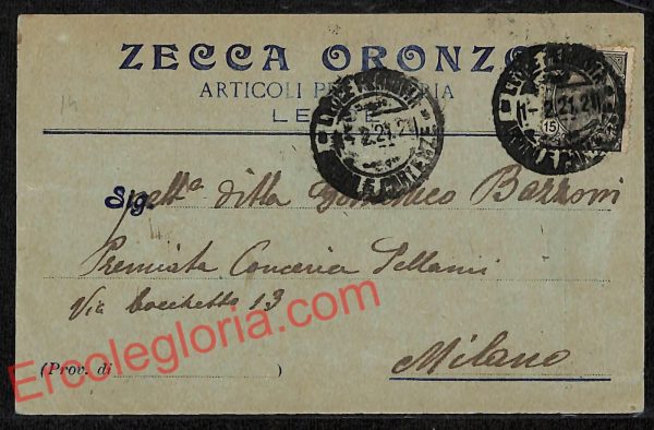 ag5860 - CARTOLINA D'EPOCA - Lecce Città - Zecca Oronzo