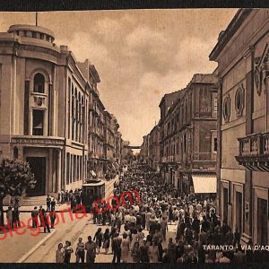 ai7369 - CARTOLINA D' EPOCA - Taranto Città - Villa d' Aquino