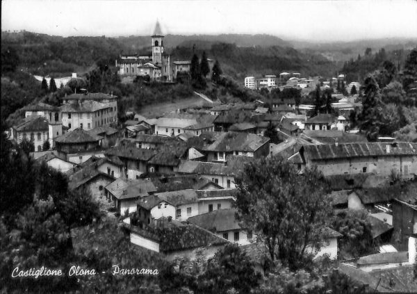 ab4507 -  CARTOLINA  D'EPOCA -  Varese Provincia  : CASTIGLIONE OLONA  1962