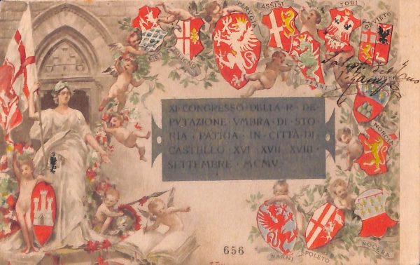 ac3184 - CARTOLINA  D'EPOCA - Perugia Provincia - Citta di Castello  1905