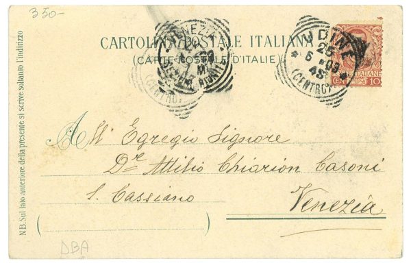 P3000 - UDINE, CARTOLINA ILLUSTRATA - immagine 2