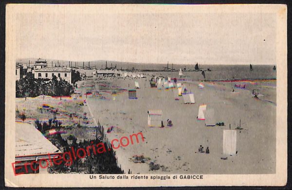 ah6724 - CARTOLINA  D'EPOCA - Pesaro e Urbino Provincia - Gabicce Mare