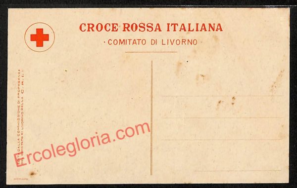 ag5988 - CARTOLINA D'EPOCA - Livorno Città - Croce Rossa Italiana - immagine 2