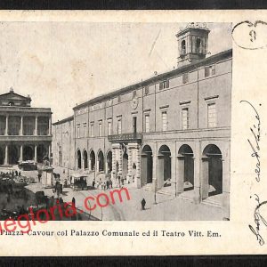 ai0715 - CARTOLINA D'EPOCA - Rimini Città - Teatro Vittorio Emanuele