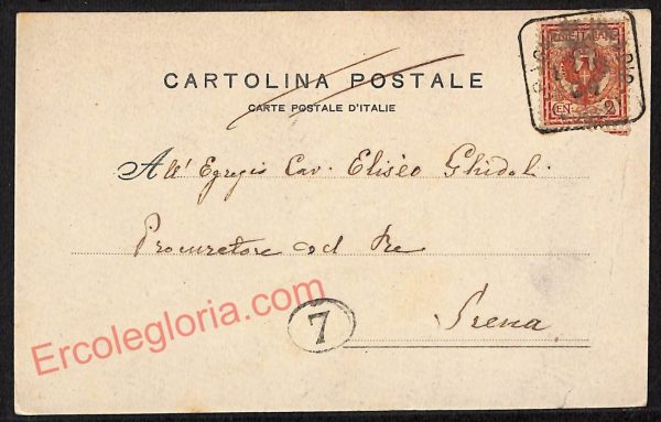 ae5792 - CARTOLINA D'EPOCA - Cuneo Città - Bagni di Vinadio  1904