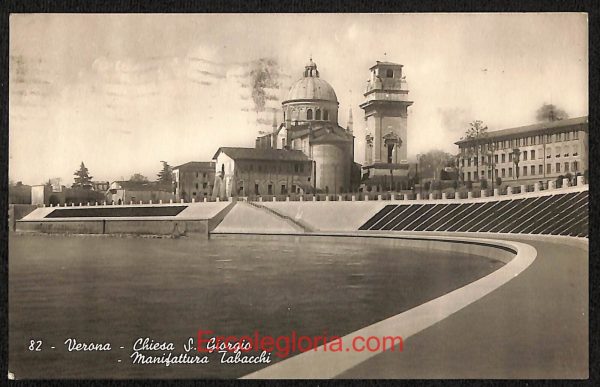 ae3044 - CARTOLINA  D'EPOCA - Verona Città - Chiesa S. Giorgio