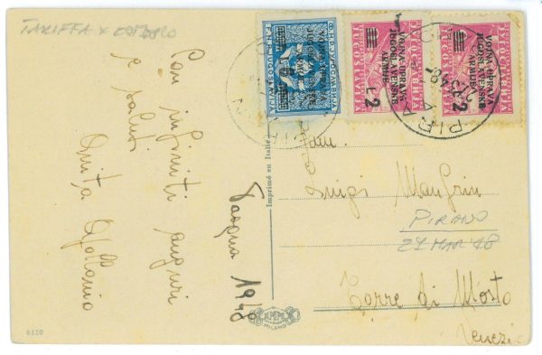 P2570 - ITALIA , LITOPRALE SLOVENO OCCU. MILITARE JUGOSLAVA
