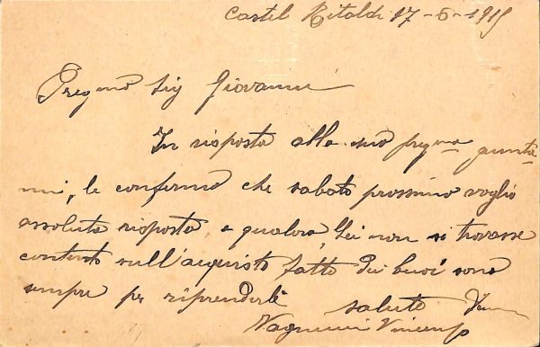 ac2707 - CARTOLINA  D'EPOCA - Perugia Provincia - CASTEL RITALDI - immagine 2