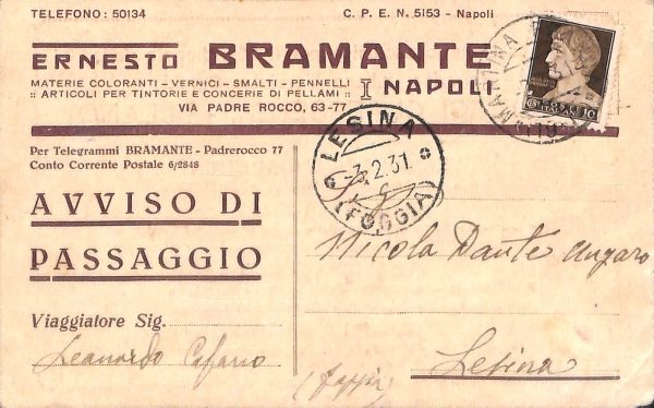 ab8030 - CARTOLINA  D'EPOCA - Napoli  Città - 1931