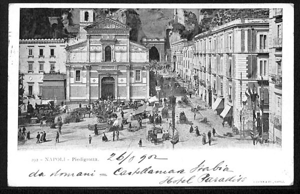 ab8036 - CARTOLINA  D'EPOCA - Napoli  Città - 1902