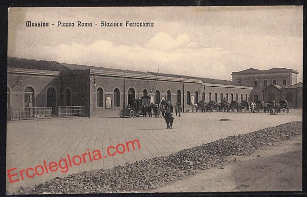ag8748 - CARTOLINA D'EPOCA - Messina Città - Stazione Ferroviaria