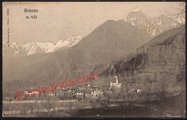 ae4246 - CARTOLINA D'EPOCA - Brescia Provincia - Braone