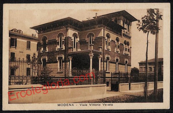 ag9365 - CARTOLINA D'EPOCA - Modena Città - Viale Vittorio Veneto