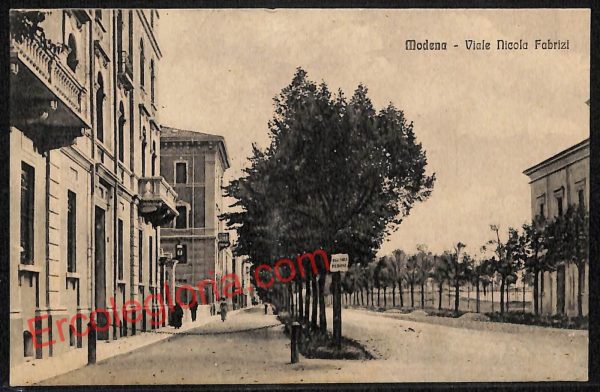 ag9366 - CARTOLINA D'EPOCA - Modena Città - Viale Nicola Fabrizi