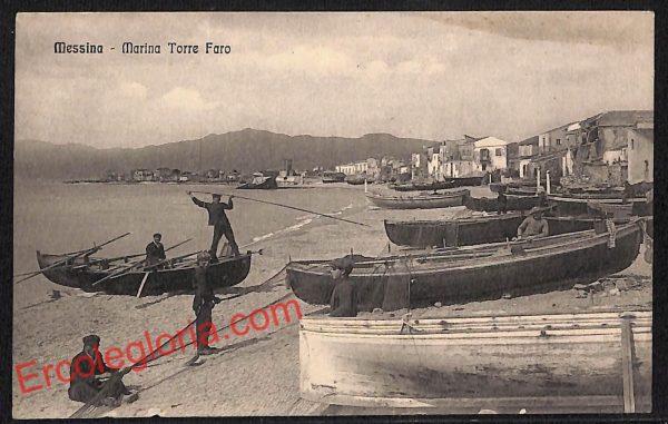 ag8749 - CARTOLINA D'EPOCA - Messina Città - Marina Torre Faro