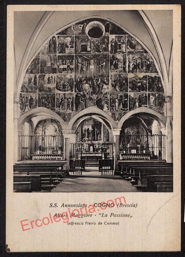 ae4259 - CARTOLINA D'EPOCA - Brescia Provincia - Cogno  1962