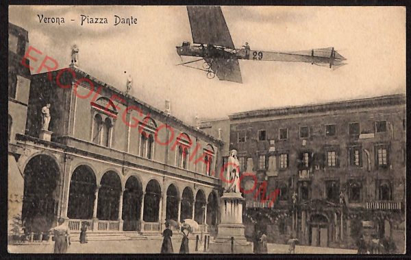 ae3166 - CARTOLINA  D'EPOCA - Verona Città - Piazza Dante